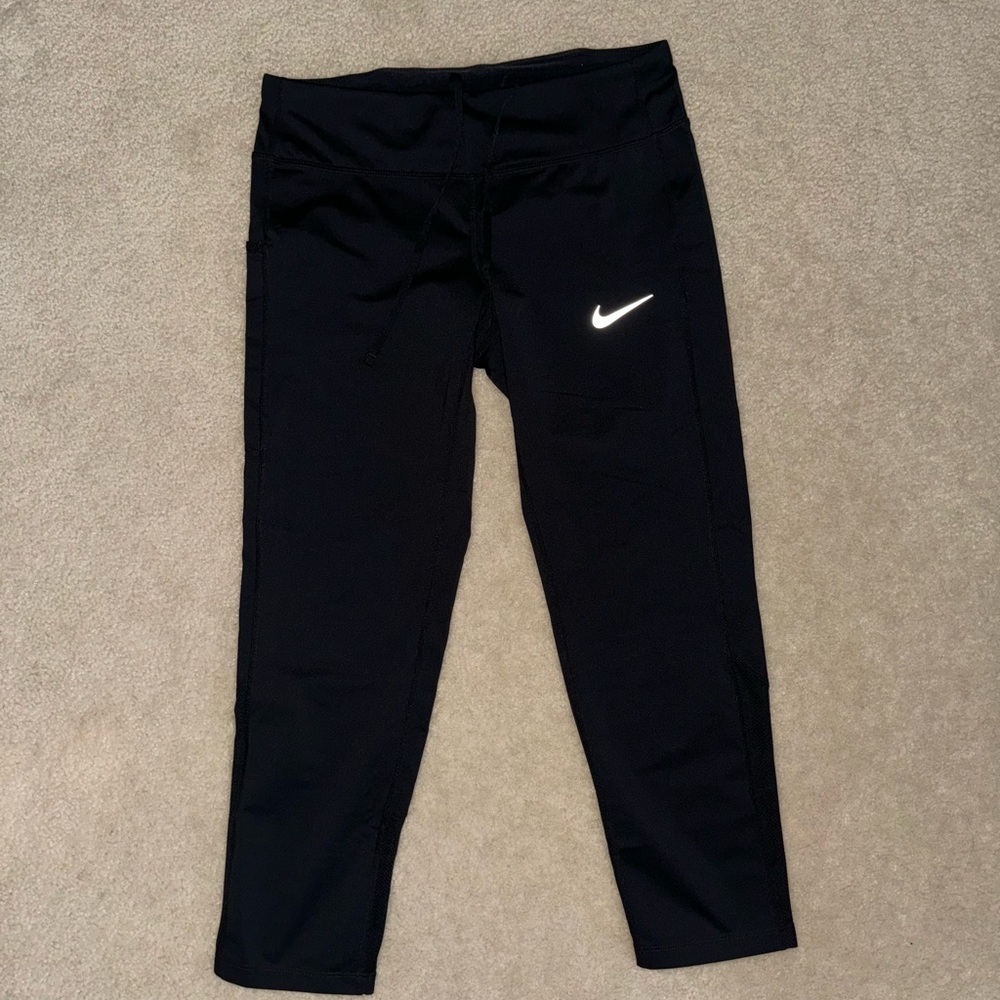 Nike Women’s Dark Leggings with White Logo